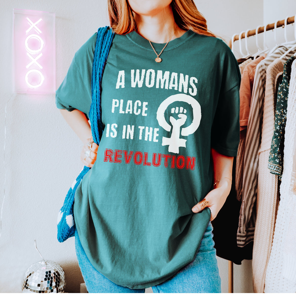 Vote graphic shirt featuring A Woman's Place Revolution