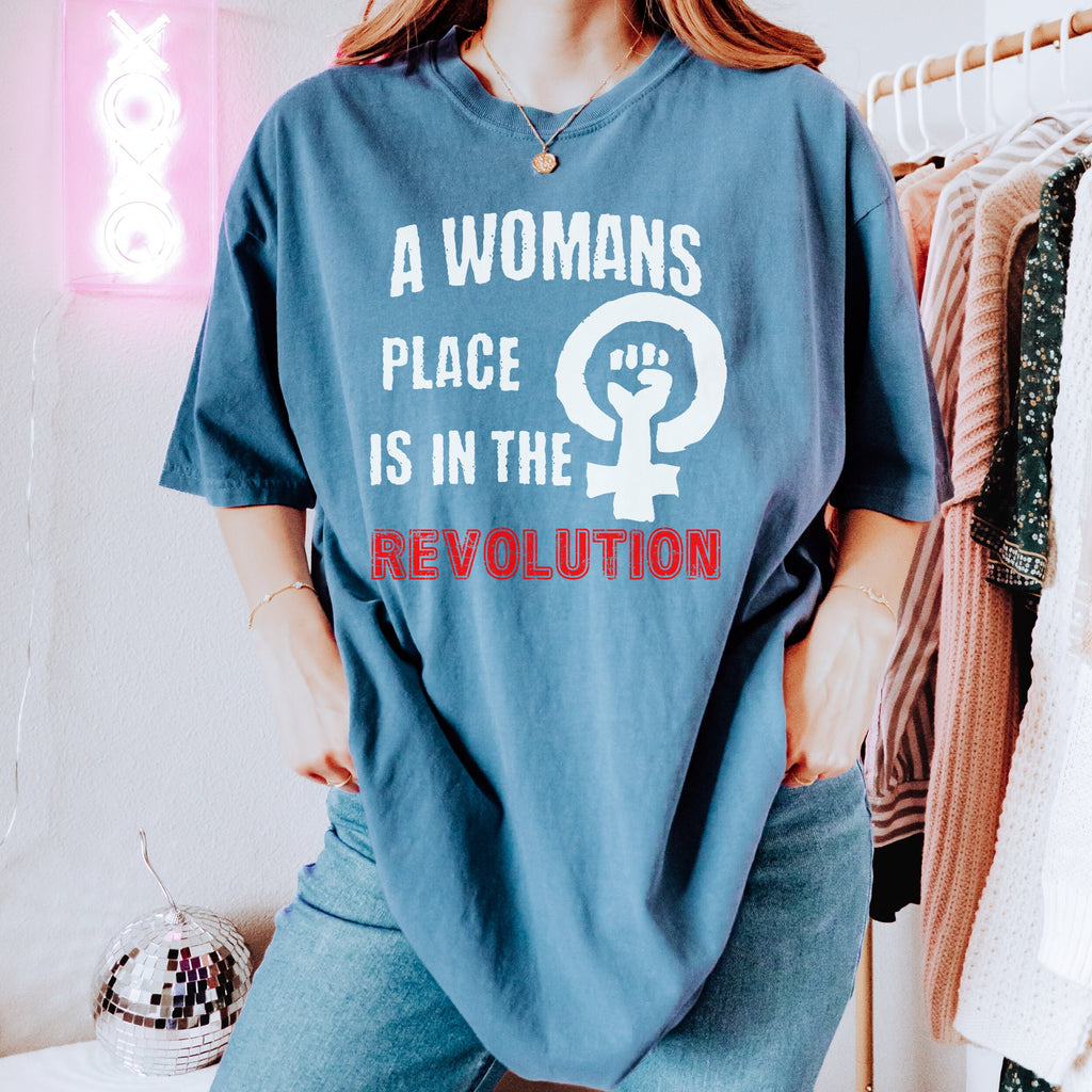 Vote graphic shirt featuring A Woman's Place Revolution