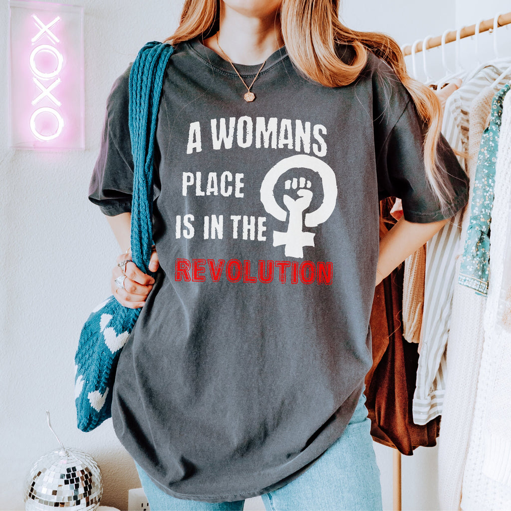 Vote graphic shirt featuring A Woman's Place Revolution