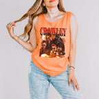 Good Omens Crowley Y2K graphic tank top featuring Ineffable Husbands & Aziraphale Graphic