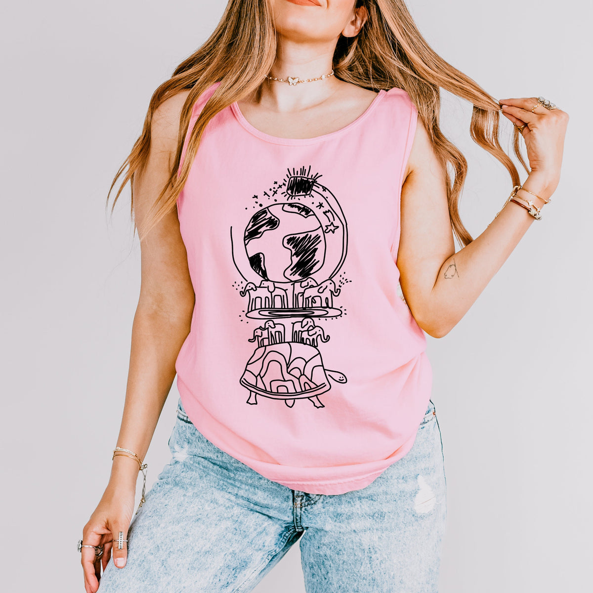 What We Do in the Shadows graphic tank top featuring This Is a Turtle Nandor Shirt