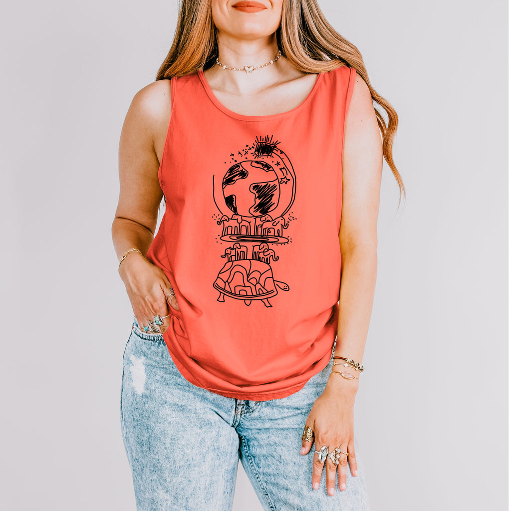 What We Do in the Shadows graphic tank top featuring This Is a Turtle Nandor Shirt