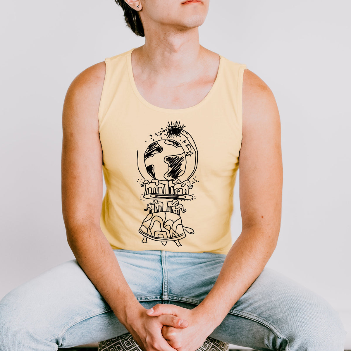 What We Do in the Shadows graphic tank top featuring This Is a Turtle Nandor Shirt
