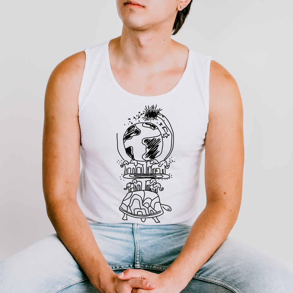 What We Do in the Shadows graphic tank top featuring This Is a Turtle Nandor Shirt