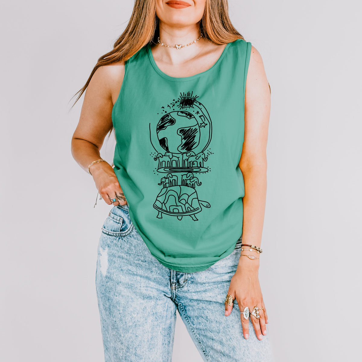What We Do in the Shadows graphic tank top featuring This Is a Turtle Nandor Shirt