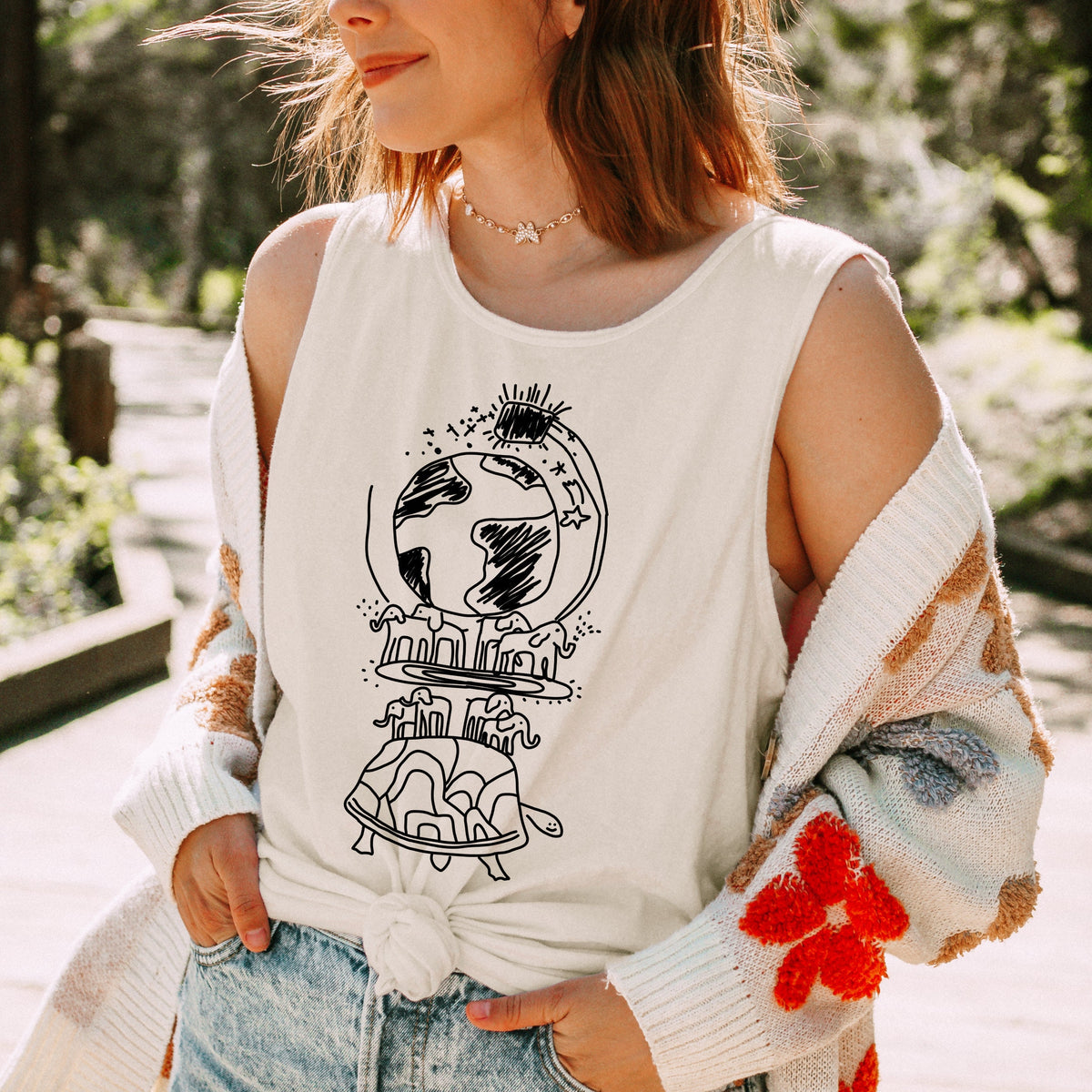 What We Do in the Shadows graphic tank top featuring This Is a Turtle Nandor Shirt in Violet