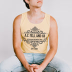 Good Omens Inspired A.Z. Fell Bookshop graphic tank top