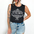 Good Omens Inspired A.Z. Fell Bookshop graphic tank top