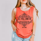 Good Omens Inspired A.Z. Fell Bookshop graphic tank top