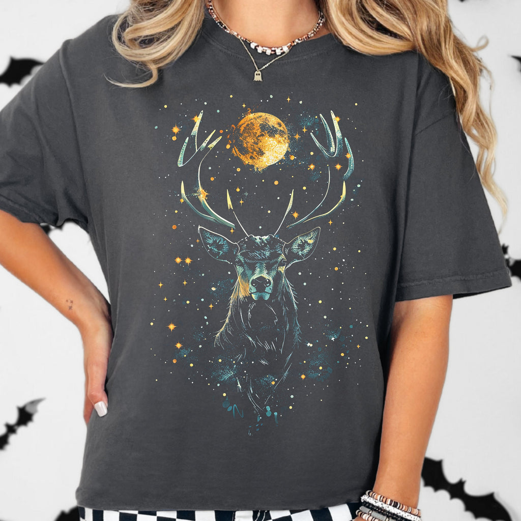 Vintage 90s Deer graphic shirt featuring Deer Stag Wilderness Shirt