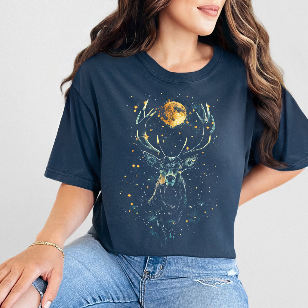 Vintage 90s Deer graphic shirt featuring Deer Stag Wilderness Shirt