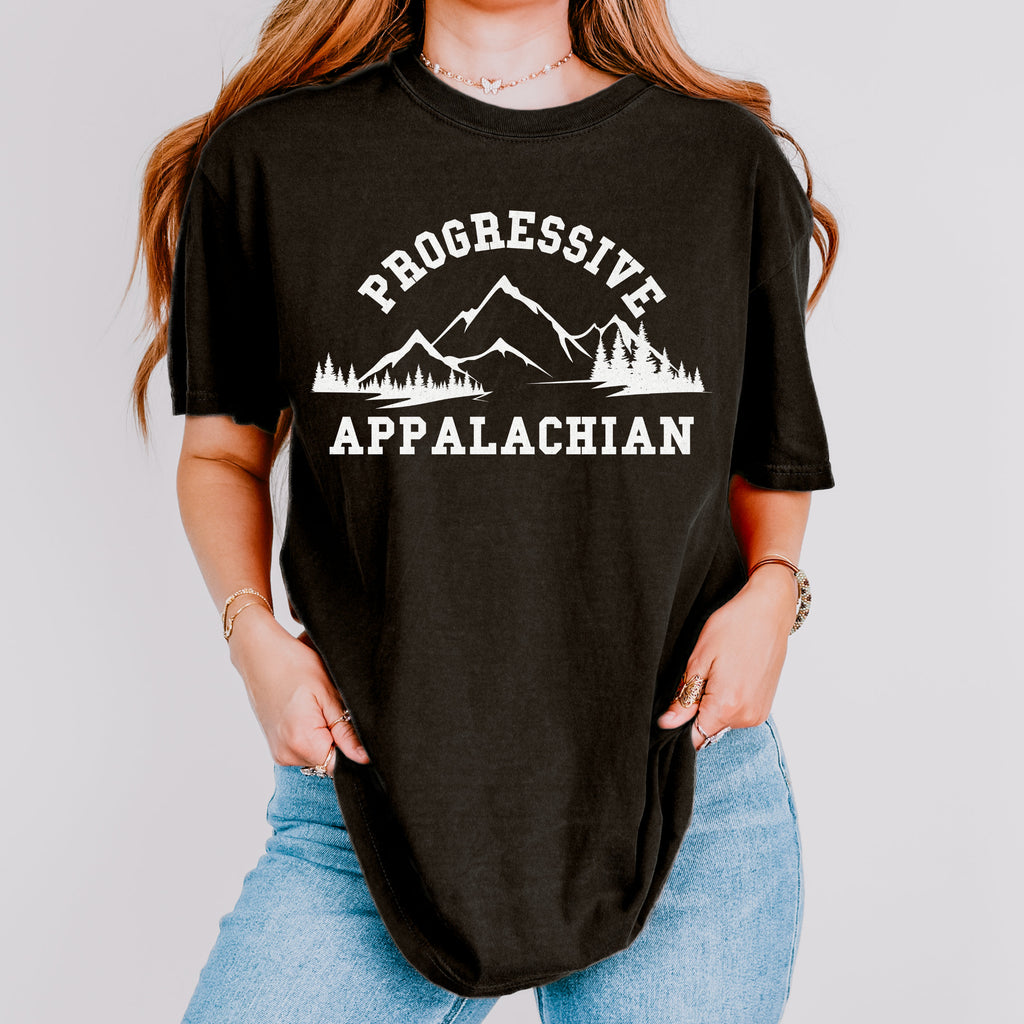 Progressive Appalachian Mountain Graphic graphic shirt in Black