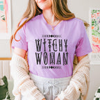 Witchy Woman graphic shirt featuring Moon Phase Celestial Graphic Tee