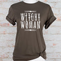 Witchy Woman graphic shirt featuring Moon Phase Celestial Graphic Tee
