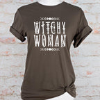 Witchy Woman graphic shirt featuring Moon Phase Celestial Graphic Tee