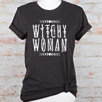 Witchy Woman graphic shirt featuring Moon Phase Celestial Graphic Tee