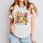 Women’s Rights Are Human Rights graphic shirt featuring Retro Floral Feminist Tee