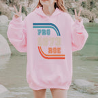 Pro Roe 1973 graphic hoodie featuring Retro Reproductive Rights Sweatshirt