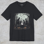 Black Cat Coven graphic shirt featuring Witchy Cat Cauldron Graphic Tee