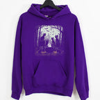 Black Cat Coven graphic hoodie featuring Witchy Cauldron Cat Sweatshirt