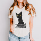 Started From the Bottom Cat graphic shirt featuring Funny Black Cat Graphic Tee