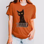 Started From the Bottom Cat graphic shirt featuring Funny Black Cat Graphic Tee
