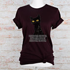 Started From the Bottom Cat graphic shirt featuring Funny Black Cat Graphic Tee