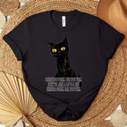 Started From the Bottom Cat graphic shirt featuring Funny Black Cat Graphic Tee