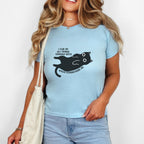 I Can Do All Things Through Spite kids shirt featuring Funny Black Cat Graphic Tee