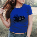 I Can Do All Things Through Spite kids shirt featuring Funny Black Cat Graphic Tee