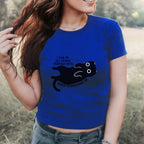 I Can Do All Things Through Spite kids shirt featuring Funny Black Cat Graphic Tee