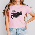 I Can Do All Things Through Spite kids shirt featuring Funny Black Cat Graphic Tee
