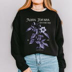 Aqua Tofana Feminist graphic sweatshirt featuring Belladonna Apothecary Crewneck