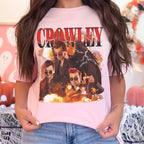 Crowley Good Omens graphic shirt featuring Vintage Style Demon Graphic Tee