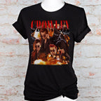Crowley Good Omens graphic shirt featuring Vintage Style Demon Graphic Tee