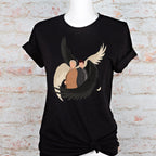 Aziraphale & Crowley Wings graphic shirt featuring Good Omens Angel Demon Graphic Tee