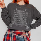 Laws Are Threats long sleeve graphic shirt featuring Bud Cubby Anti-Establishment Quote in Black
