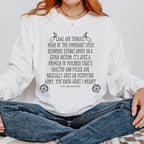 Laws Are Threats long sleeve graphic shirt featuring Bud Cubby Anti-Establishment Quote