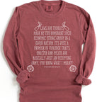 Laws Are Threats long sleeve graphic shirt featuring Bud Cubby Anti-Establishment Quote
