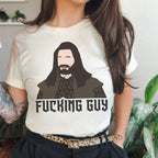 Nandor Fucking Guy graphic shirt featuring What We Do in the Shadows Vampire