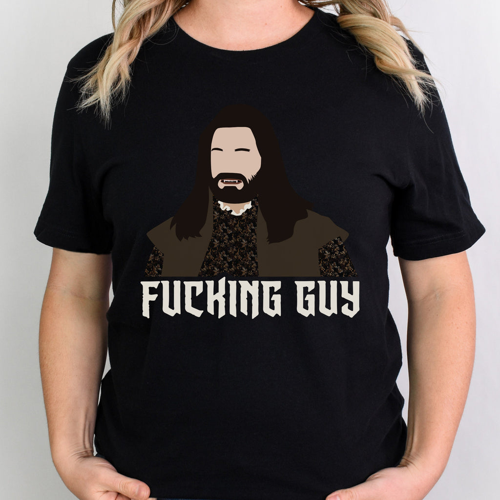 Nandor Fucking Guy graphic shirt featuring What We Do in the Shadows Vampire
