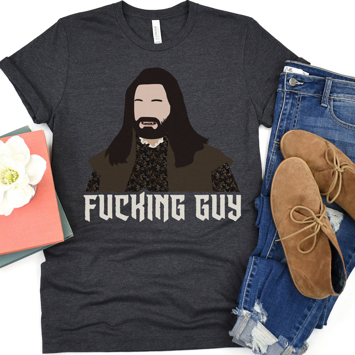 Nandor Fucking Guy graphic shirt featuring What We Do in the Shadows Vampire