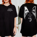 We Could Have Been Us graphic shirt featuring Good Omens Ineffable Wings