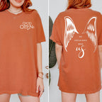 We Could Have Been Us graphic shirt featuring Good Omens Ineffable Wings