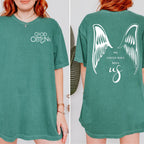 We Could Have Been Us graphic shirt featuring Good Omens Ineffable Wings
