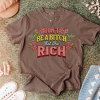Don’t Be a Bitch, Eat the Rich graphic shirt featuring Floral Anti-Capitalist