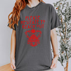 Please Hesitate to Reach Out graphic shirt featuring Occult Moth Anti-Social