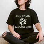 Record Profits Are Stolen Wages graphic shirt featuring Anti-Capitalist Anarchy in Army