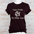 Record Profits Are Stolen Wages graphic shirt featuring Anti-Capitalist Anarchy