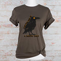 Capitalism Is a Death Cult graphic shirt featuring Vintage Crow